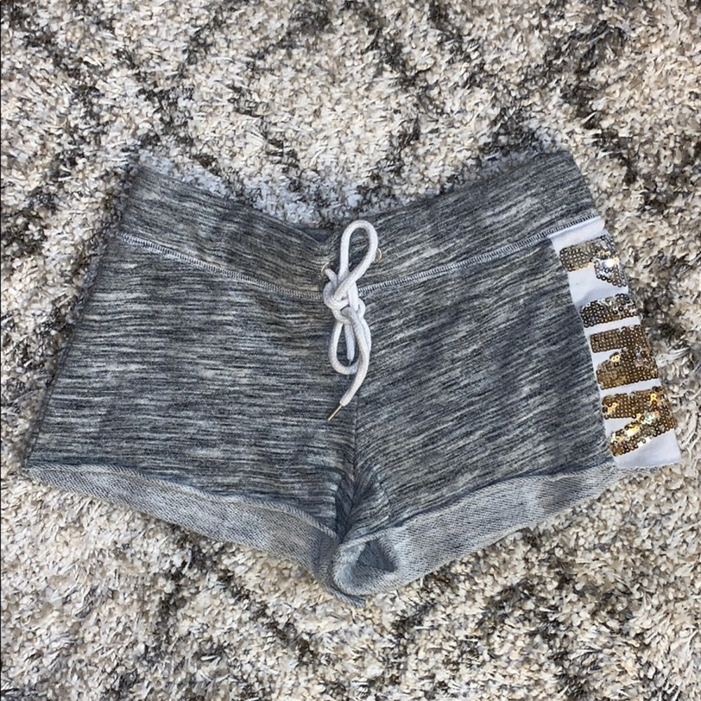 Victoria’s Secret PINK sequin cotton mini short XS